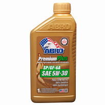 ABRO Масло моторное синтетическое Premium Plus Full Synthetic 5W30 1л /12шт